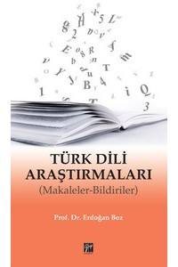 Türk Di̇li̇ Araştırmaları