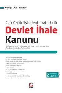 Gelir Getirici İşlemlerde İhale Usulü Devlet İhale Kanunu