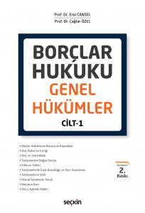 Borçlar Hukuku Genel Hükümler Cilt:1