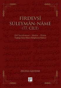 Firdevsi Süleyman-Name: Dil İncelemesi - Metin - Dizin 
