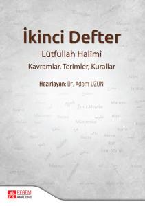 İkinci Defter Lütfullah Halîmî: Kavramlar, Terimler, Kurallar