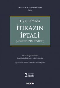 Uygulamada İtirazın İptali (Konu Dizin Listeli)