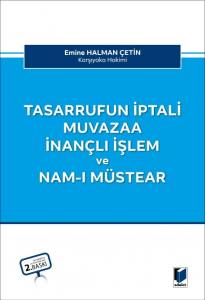 Tasarrufun İptali Muvazaa İnançlı İşlem Ve Nam-I Müstear