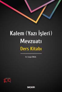 Kalem (Yazı İşleri) Mevzuatı Ders Kitabı