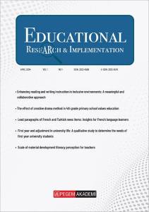 Educational Research & Implementation (Volume: 1 Issue: 1 (2024)) 